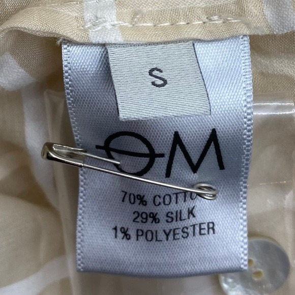 Objects Without Meaning Plaid Button Front Long Sleeve Shirt S Cotton Silk - Picture 11 of 12